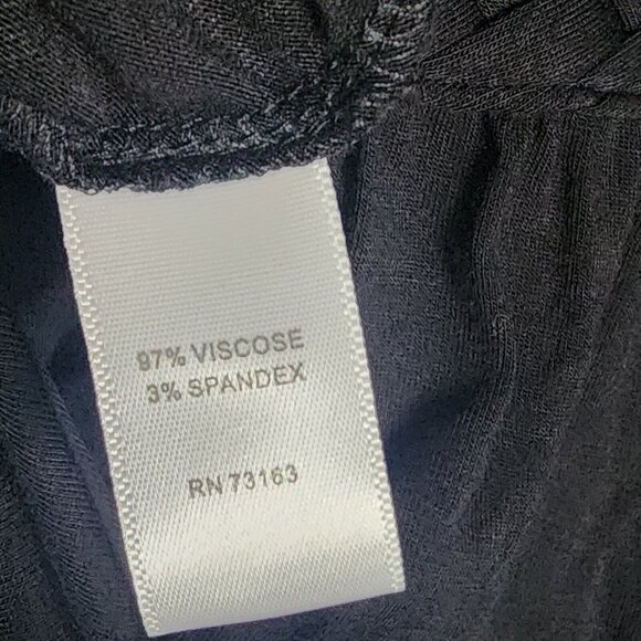 CABLE & GAUGE Solid All Black Sleeveless Pullover Maxi Dress Womens Size S Small - Picture 6 of 7